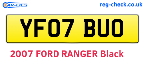 YF07BUO are the vehicle registration plates.
