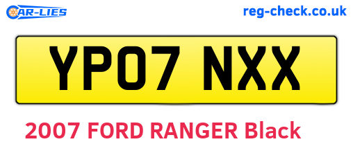 YP07NXX are the vehicle registration plates.