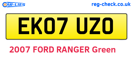 EK07UZO are the vehicle registration plates.