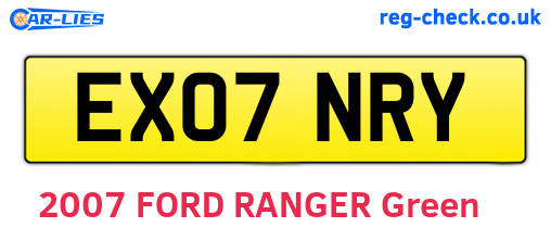 EX07NRY are the vehicle registration plates.