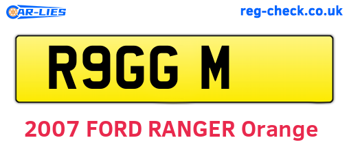 R9GGM are the vehicle registration plates.
