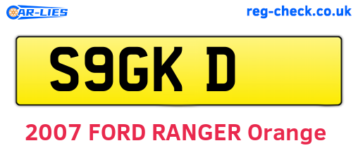 S9GKD are the vehicle registration plates.