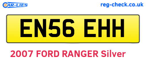 EN56EHH are the vehicle registration plates.