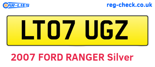 LT07UGZ are the vehicle registration plates.