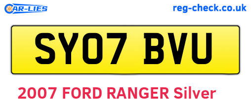 SY07BVU are the vehicle registration plates.