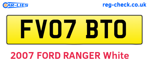 FV07BTO are the vehicle registration plates.