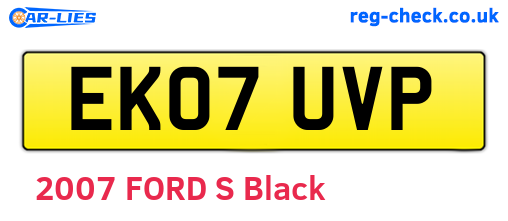 EK07UVP are the vehicle registration plates.