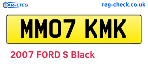 MM07KMK are the vehicle registration plates.