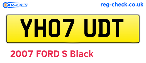 YH07UDT are the vehicle registration plates.