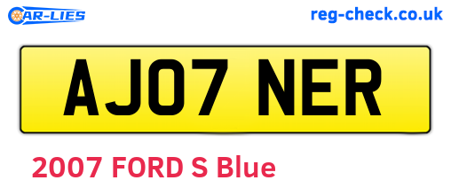 AJ07NER are the vehicle registration plates.