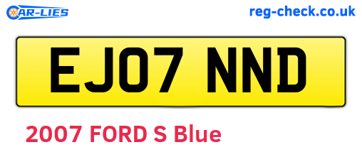 EJ07NND are the vehicle registration plates.