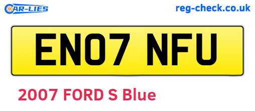 EN07NFU are the vehicle registration plates.