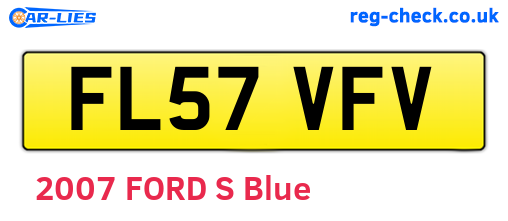 FL57VFV are the vehicle registration plates.