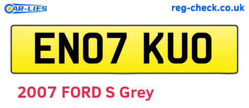 EN07KUO are the vehicle registration plates.