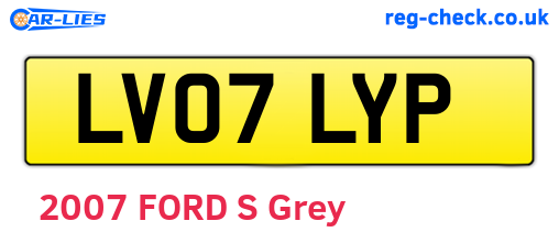 LV07LYP are the vehicle registration plates.