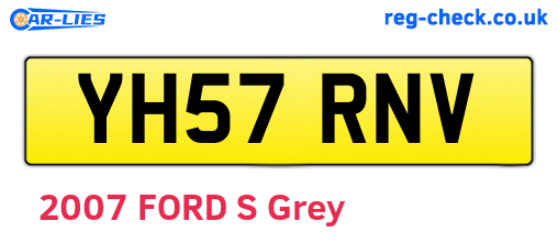 YH57RNV are the vehicle registration plates.