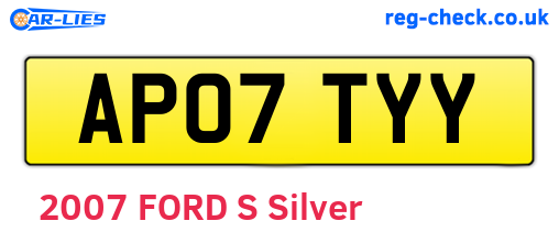 AP07TYY are the vehicle registration plates.