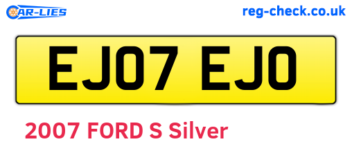 EJ07EJO are the vehicle registration plates.
