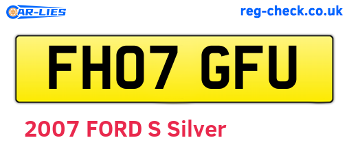 FH07GFU are the vehicle registration plates.