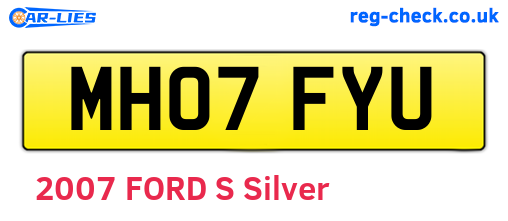 MH07FYU are the vehicle registration plates.