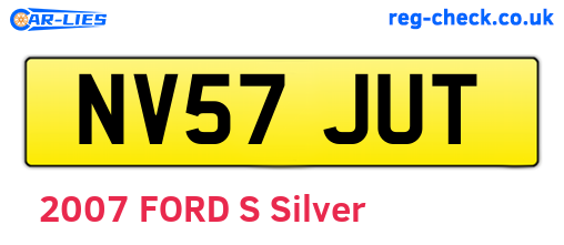 NV57JUT are the vehicle registration plates.