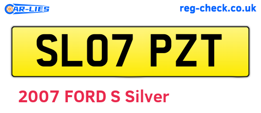 SL07PZT are the vehicle registration plates.