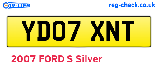 YD07XNT are the vehicle registration plates.