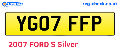 YG07FFP are the vehicle registration plates.