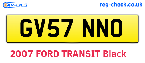 GV57NNO are the vehicle registration plates.
