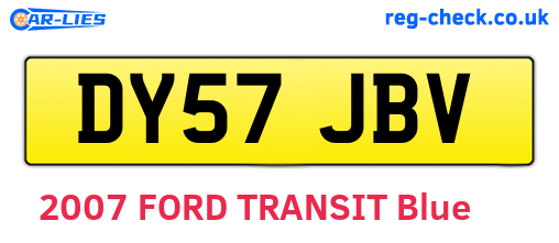 DY57JBV are the vehicle registration plates.