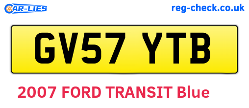 GV57YTB are the vehicle registration plates.
