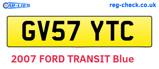 GV57YTC are the vehicle registration plates.