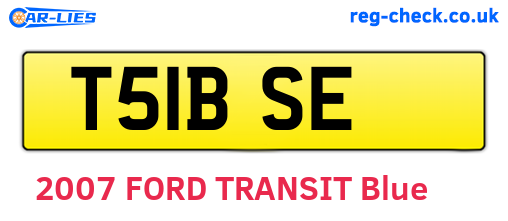 T51BSE are the vehicle registration plates.