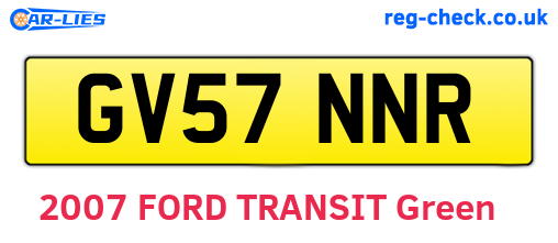 GV57NNR are the vehicle registration plates.