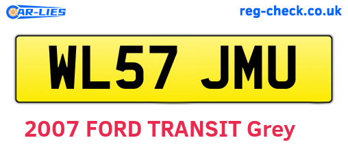 WL57JMU are the vehicle registration plates.