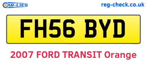 FH56BYD are the vehicle registration plates.