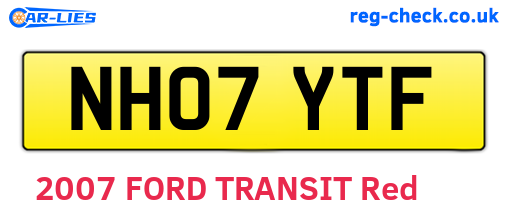 NH07YTF are the vehicle registration plates.