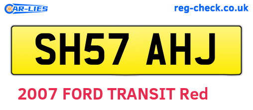 SH57AHJ are the vehicle registration plates.