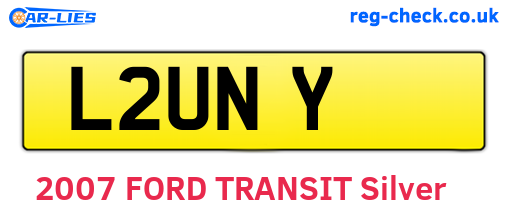 L2UNY are the vehicle registration plates.