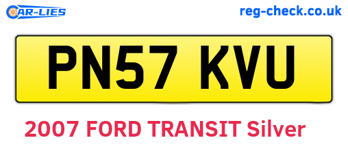 PN57KVU are the vehicle registration plates.