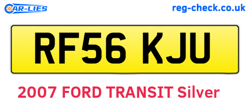 RF56KJU are the vehicle registration plates.