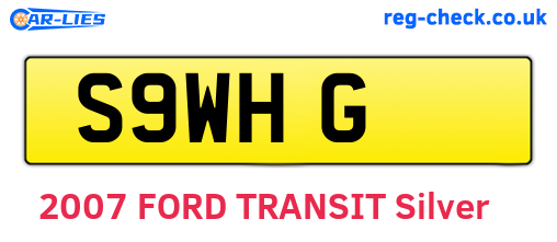 S9WHG are the vehicle registration plates.