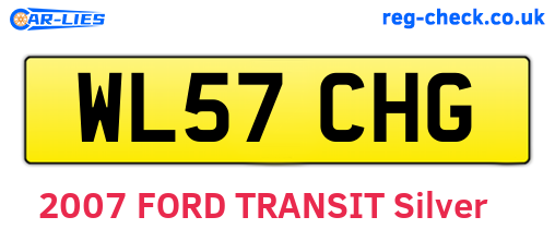 WL57CHG are the vehicle registration plates.