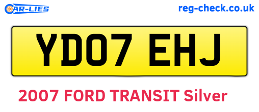 YD07EHJ are the vehicle registration plates.