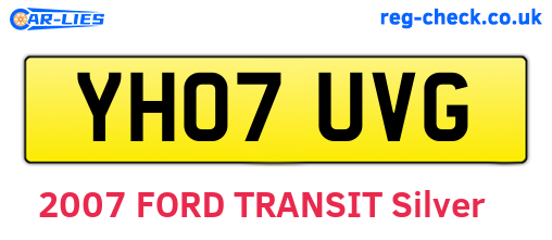 YH07UVG are the vehicle registration plates.
