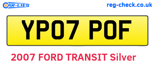 YP07POF are the vehicle registration plates.