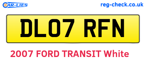 DL07RFN are the vehicle registration plates.