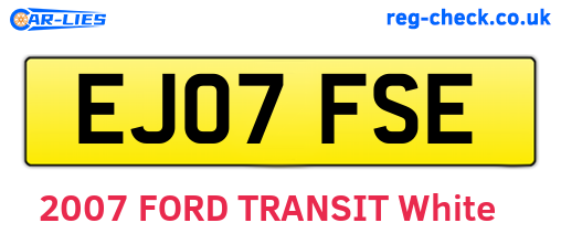 EJ07FSE are the vehicle registration plates.