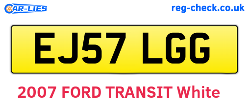 EJ57LGG are the vehicle registration plates.
