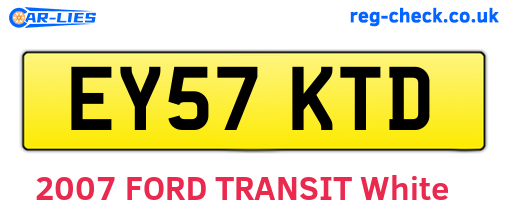 EY57KTD are the vehicle registration plates.